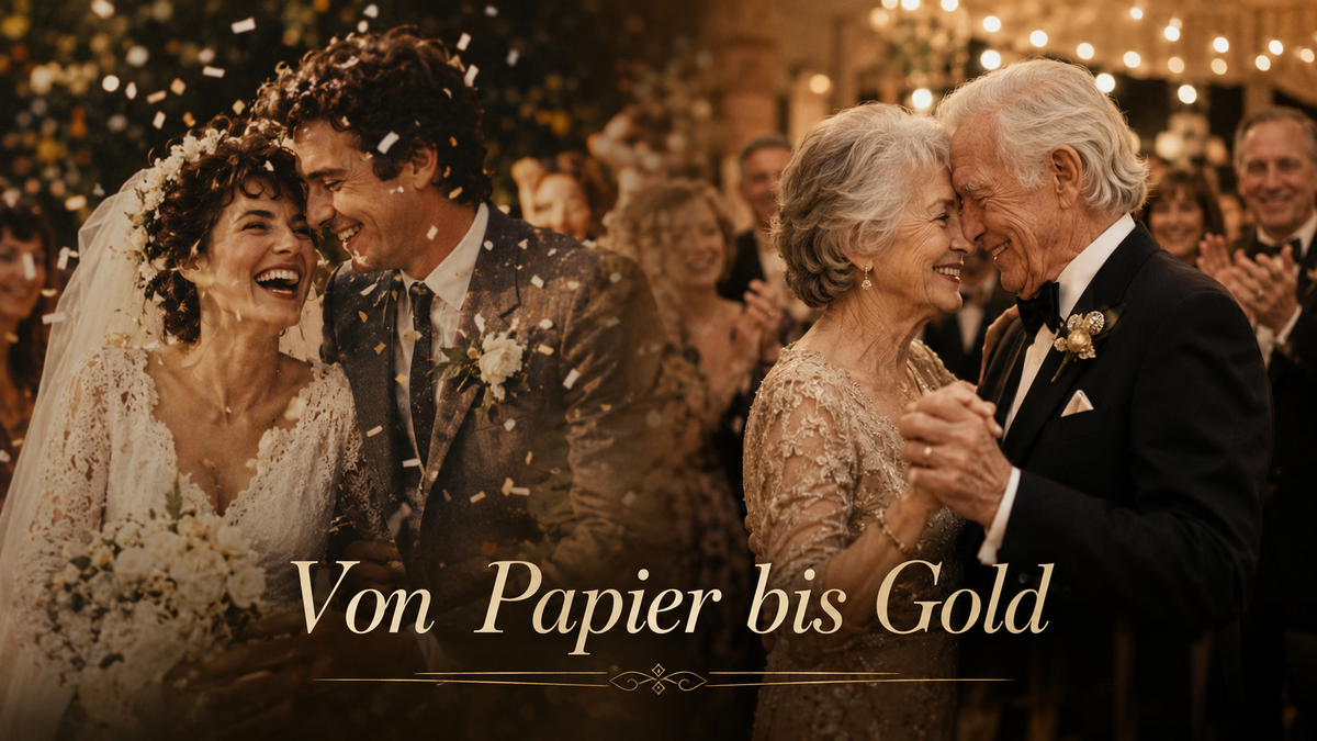 Welcher Hochzeitstag ist wann? Alle Ehejubiläen von der Papierhochzeit bis zur Gnadenhochzeit