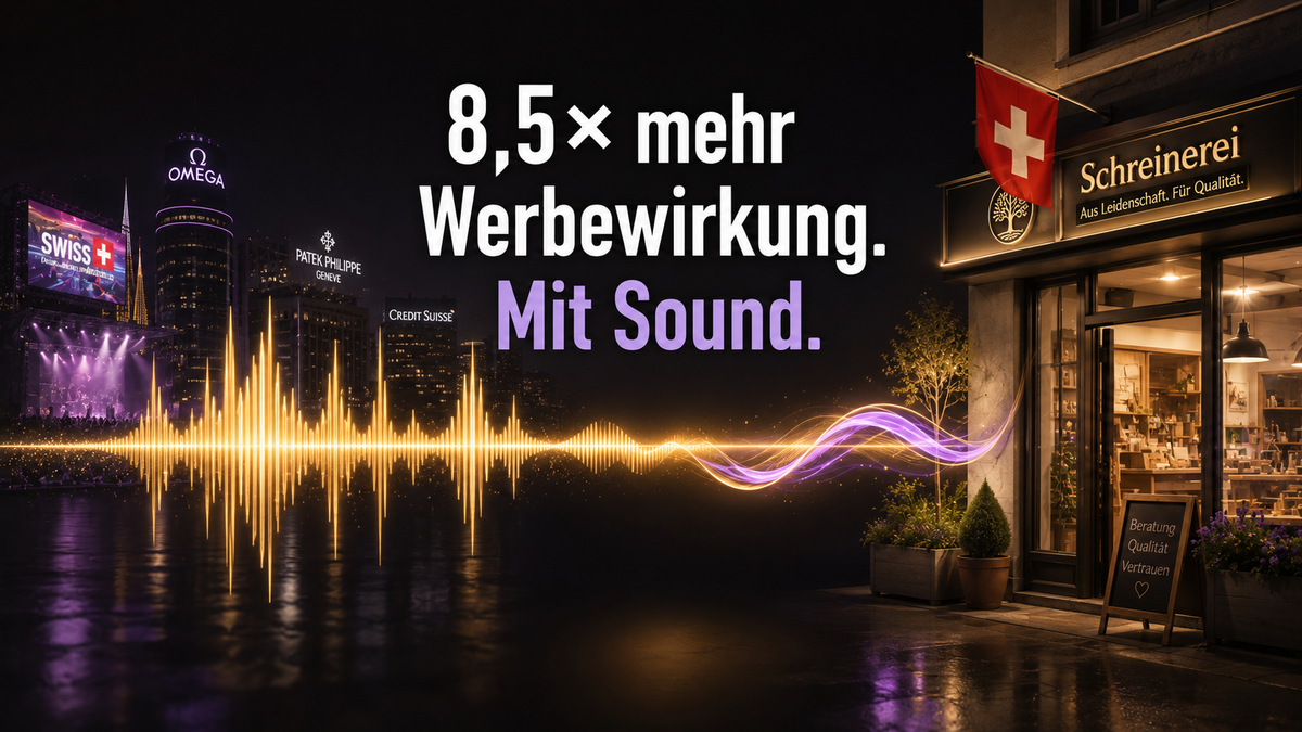 Audio-Branding für KMU: Warum die grössten Marken auf Sound setzen – und wie du mithältst