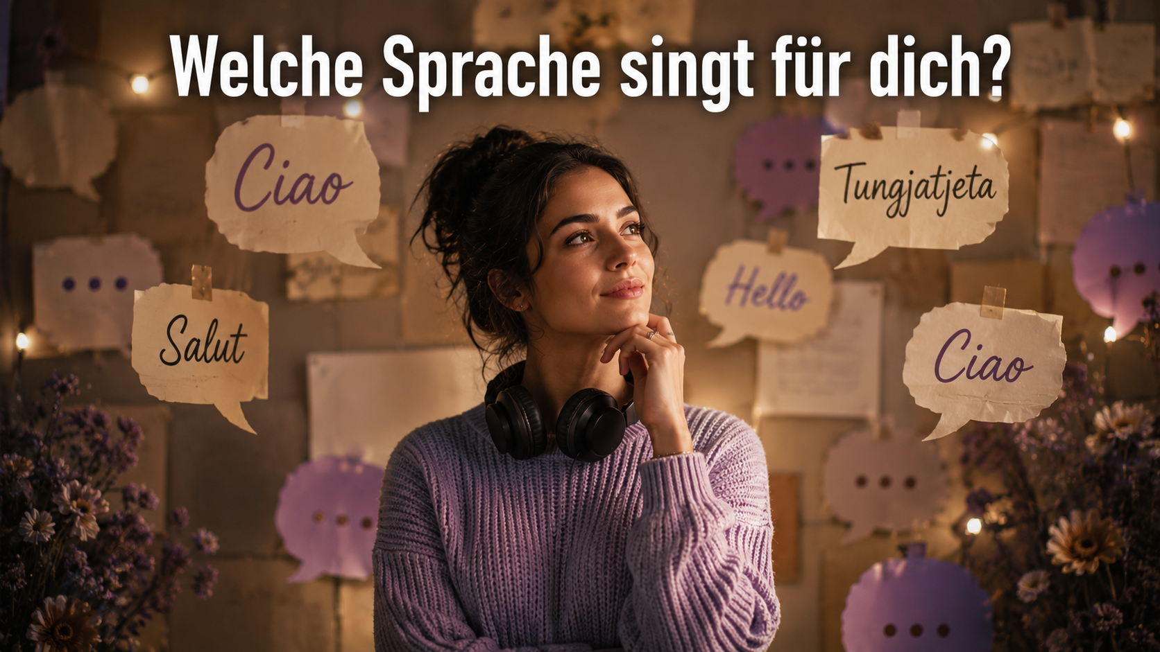 In welcher Sprache singt dein Herz? So wählst du die Sprache für deinen Song