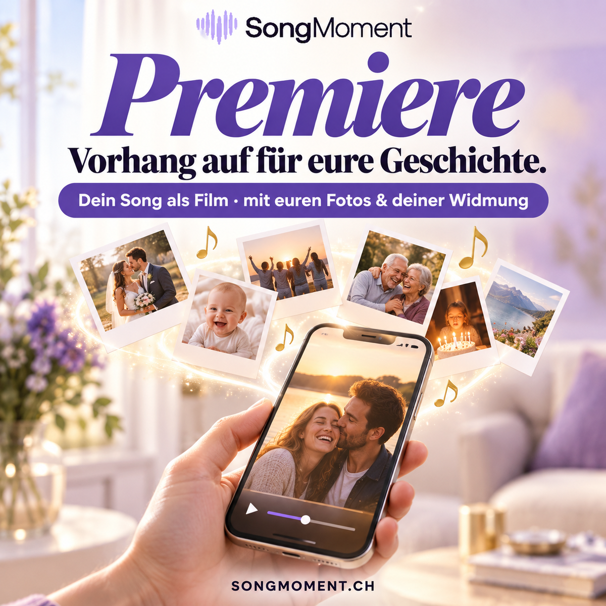SongMoment Premiere – dein Song als Film