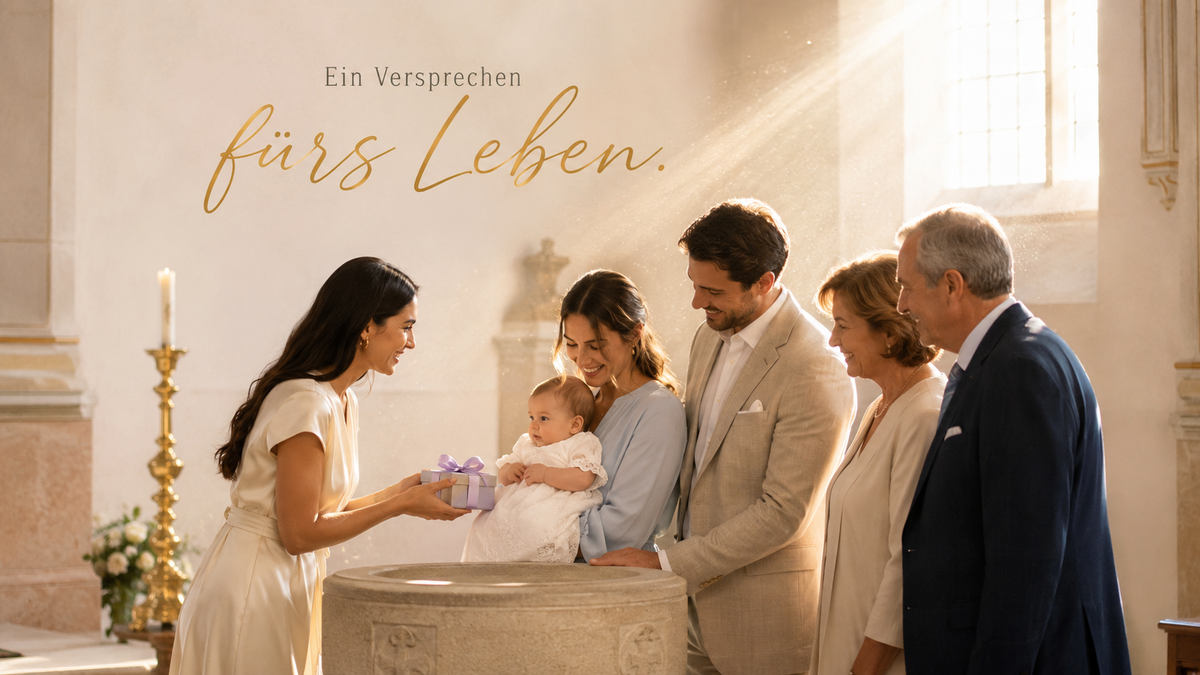 Taufgeschenk: die schönsten Ideen für Gotte, Götti und Gäste